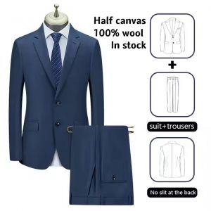 100% laine demi toile costumes sur mesure