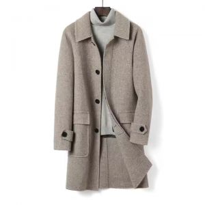 Manteau 100% laine pour hommes